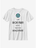Marvel Iron Man Iron Deployment Youth T-Shirt, WHITE, hi-res