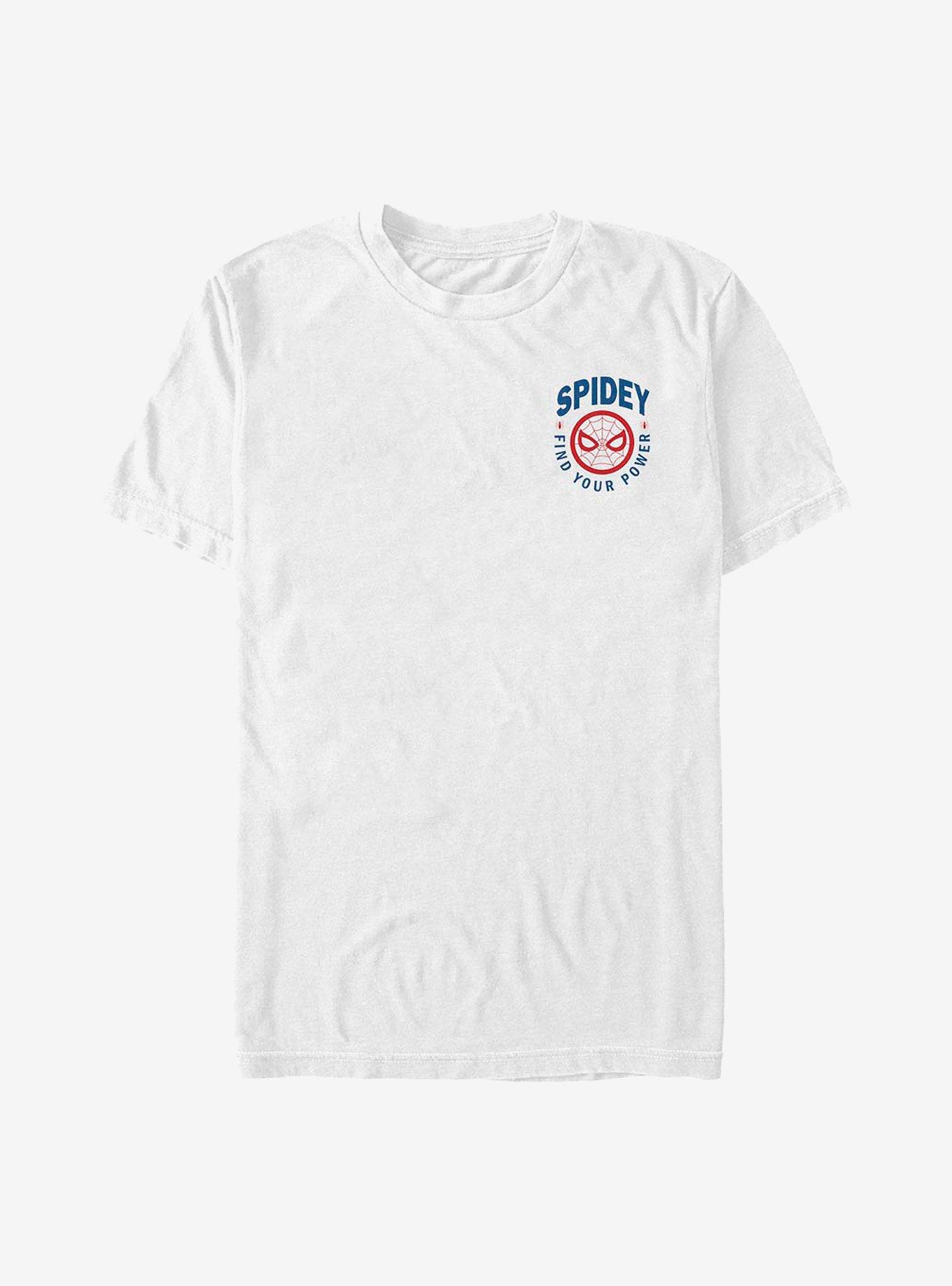 Marvel Spider-Man Spidey Faux Pocket T-Shirt - WHITE | BoxLunch