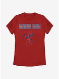 Marvel Spider-Man Spider Tiles Womens T-Shirt, RED, hi-res