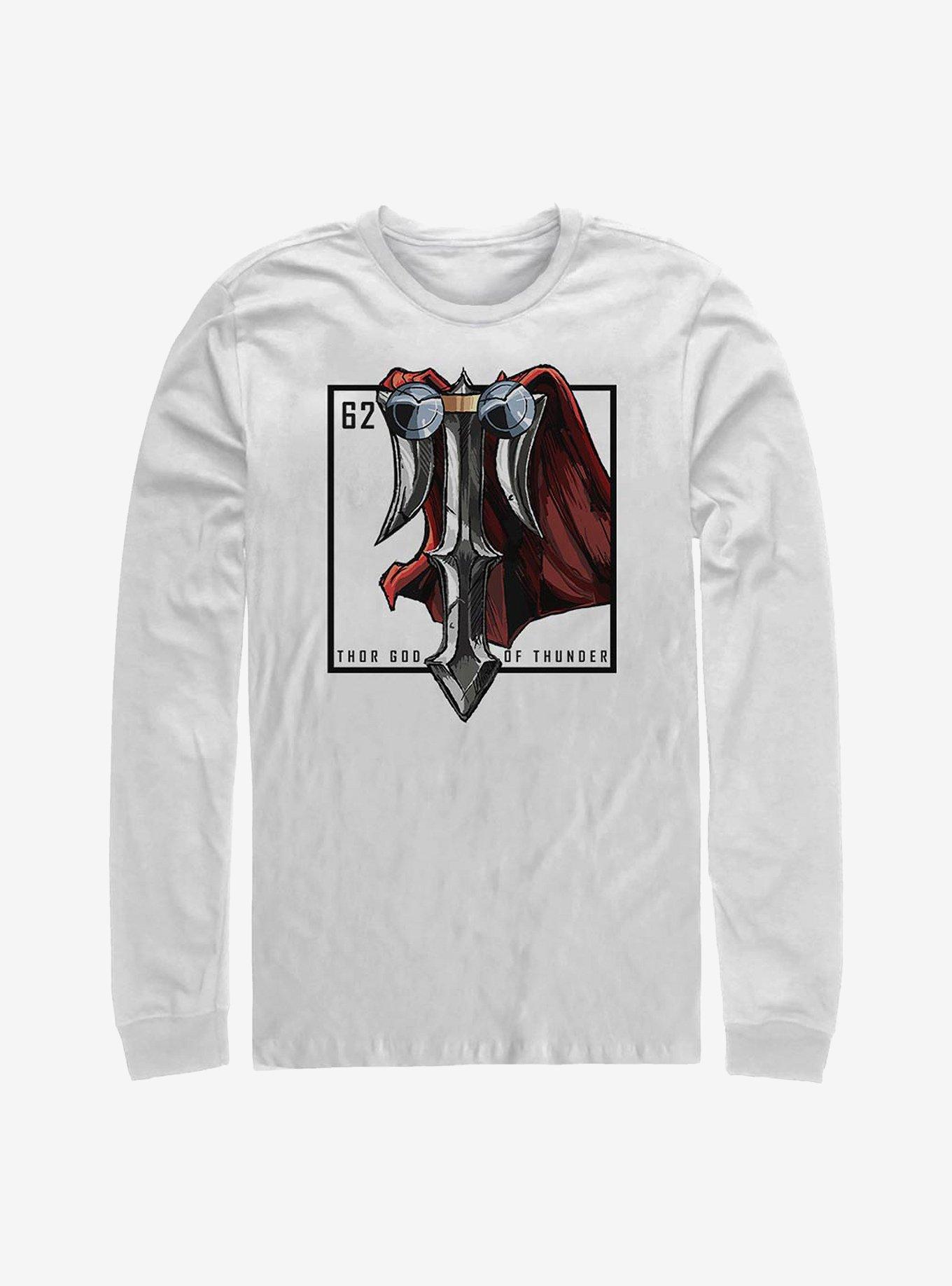 Marvel Thor Element Long-Sleeve T-Shirt, WHITE, hi-res