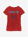 Marvel Spider-Man Spider Tiles Youth Girls T-Shirt, RED, hi-res