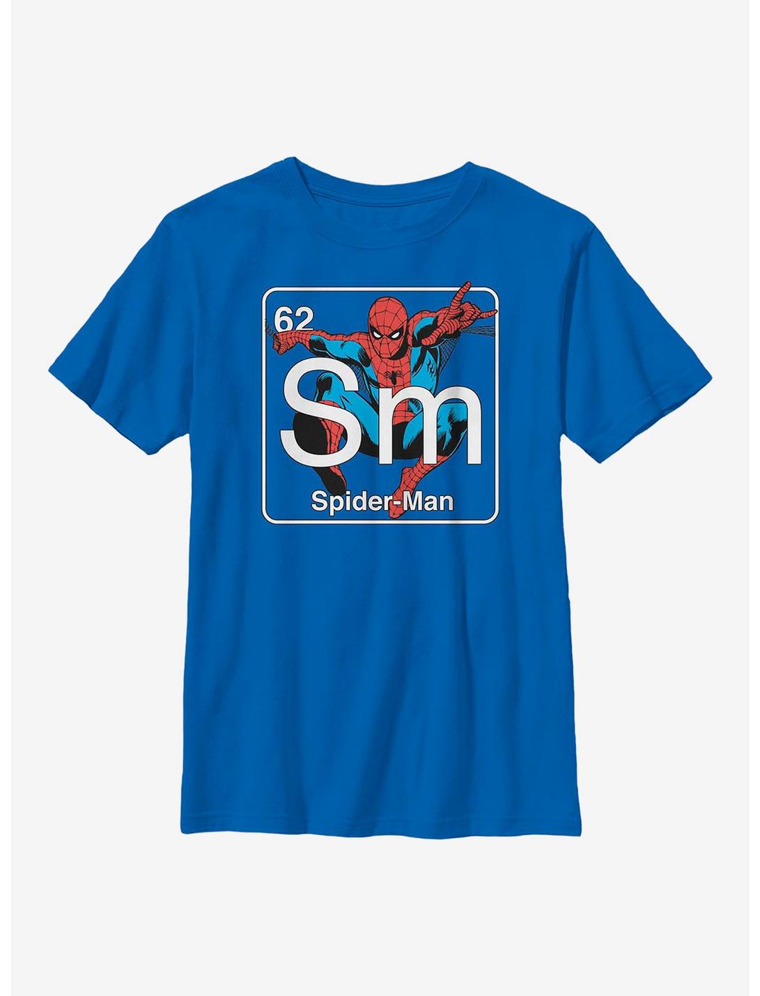 Marvel Spider-Man Periodic Spider-Man Youth T-Shirt, ROYAL, hi-res