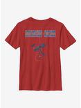 Marvel Spider-Man Spider Tiles Youth T-Shirt, RED, hi-res