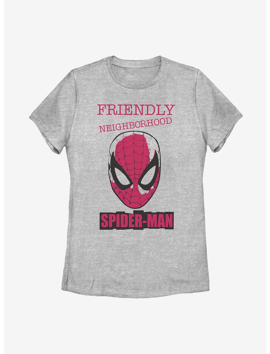 Marvel Spider-Man Friendly Neighborhood Spider-Man Womens T-Shirt, ATH HTR, hi-res
