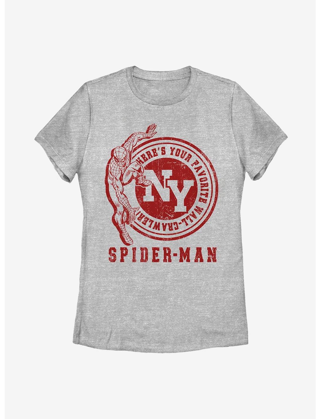 Marvel Spider-Man Wall Crawler Womens T-Shirt, ATH HTR, hi-res
