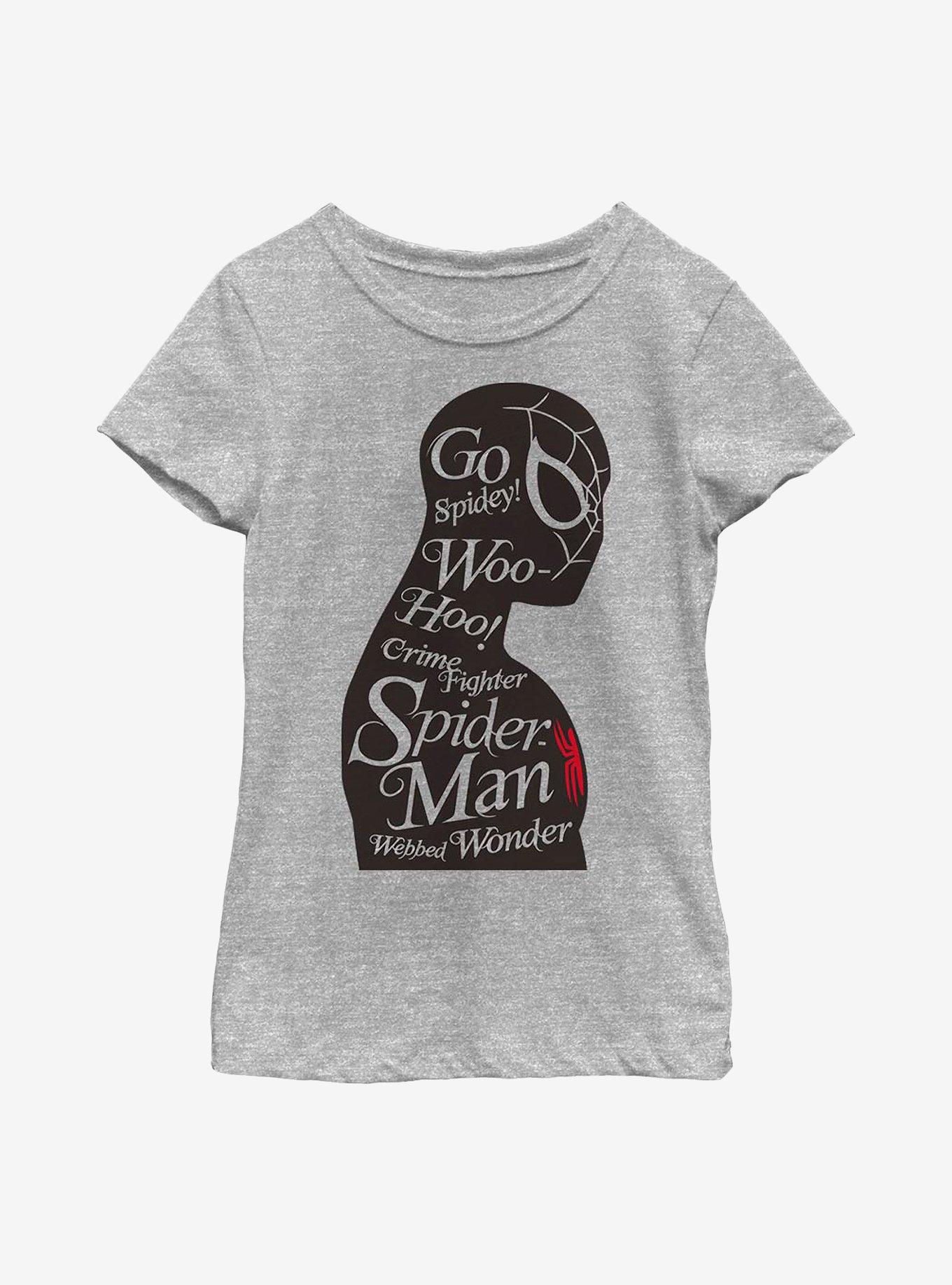 Marvel Spider-Man Silhouette Youth Girls T-Shirt, , hi-res