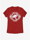 Marvel Thor Power Womens T-Shirt, RED, hi-res