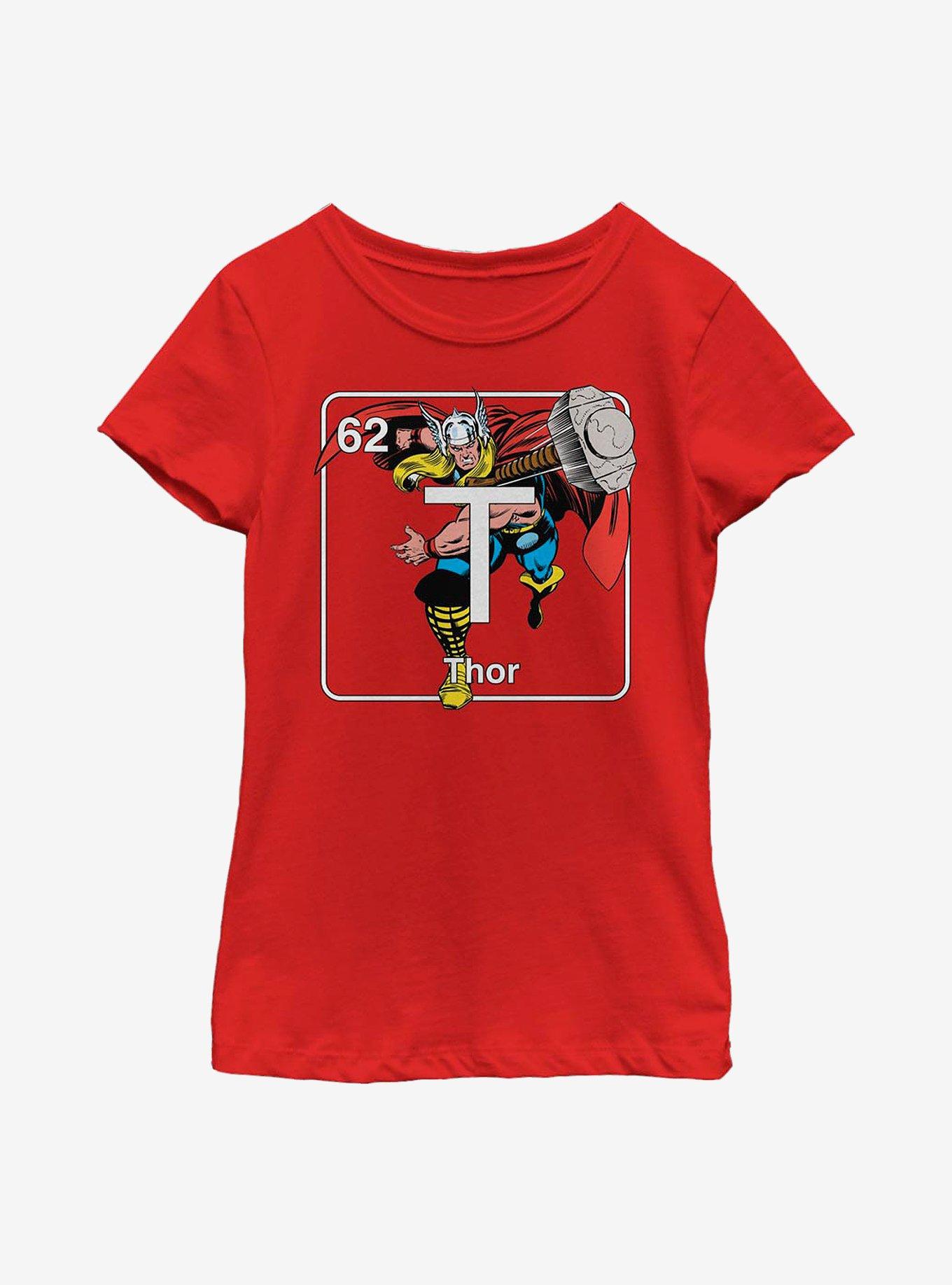 Marvel Thor Periodic Thor Youth Girls T-Shirt, , hi-res
