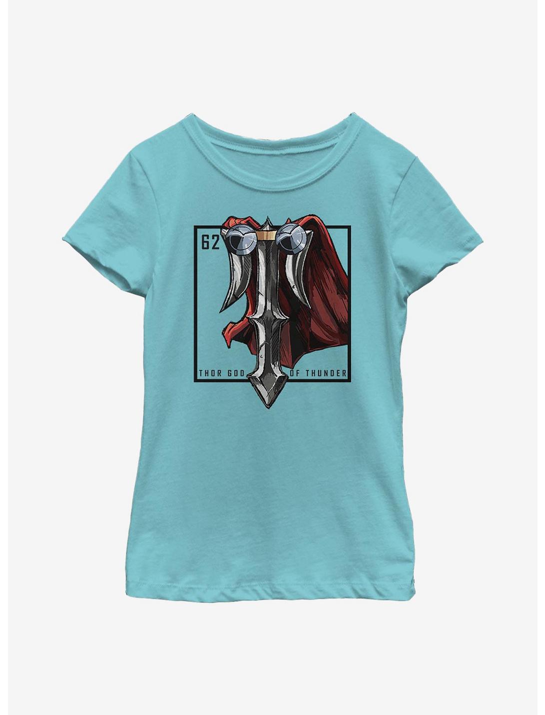 Marvel Thor Element Youth Girls T-Shirt, TAHI BLUE, hi-res