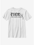 Marvel Thor Power Of Thor Youth T-Shirt, WHITE, hi-res
