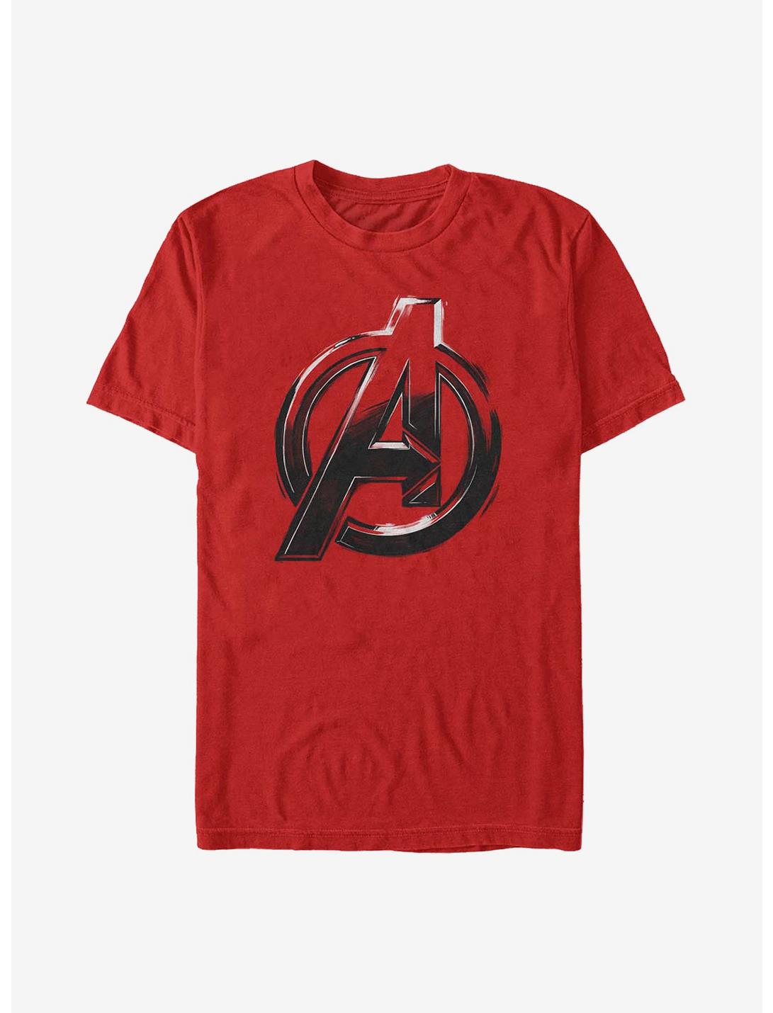 Marvel Avengers Logo Sketch T-Shirt, RED, hi-res
