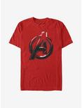 Marvel Avengers Logo Sketch T-Shirt, RED, hi-res
