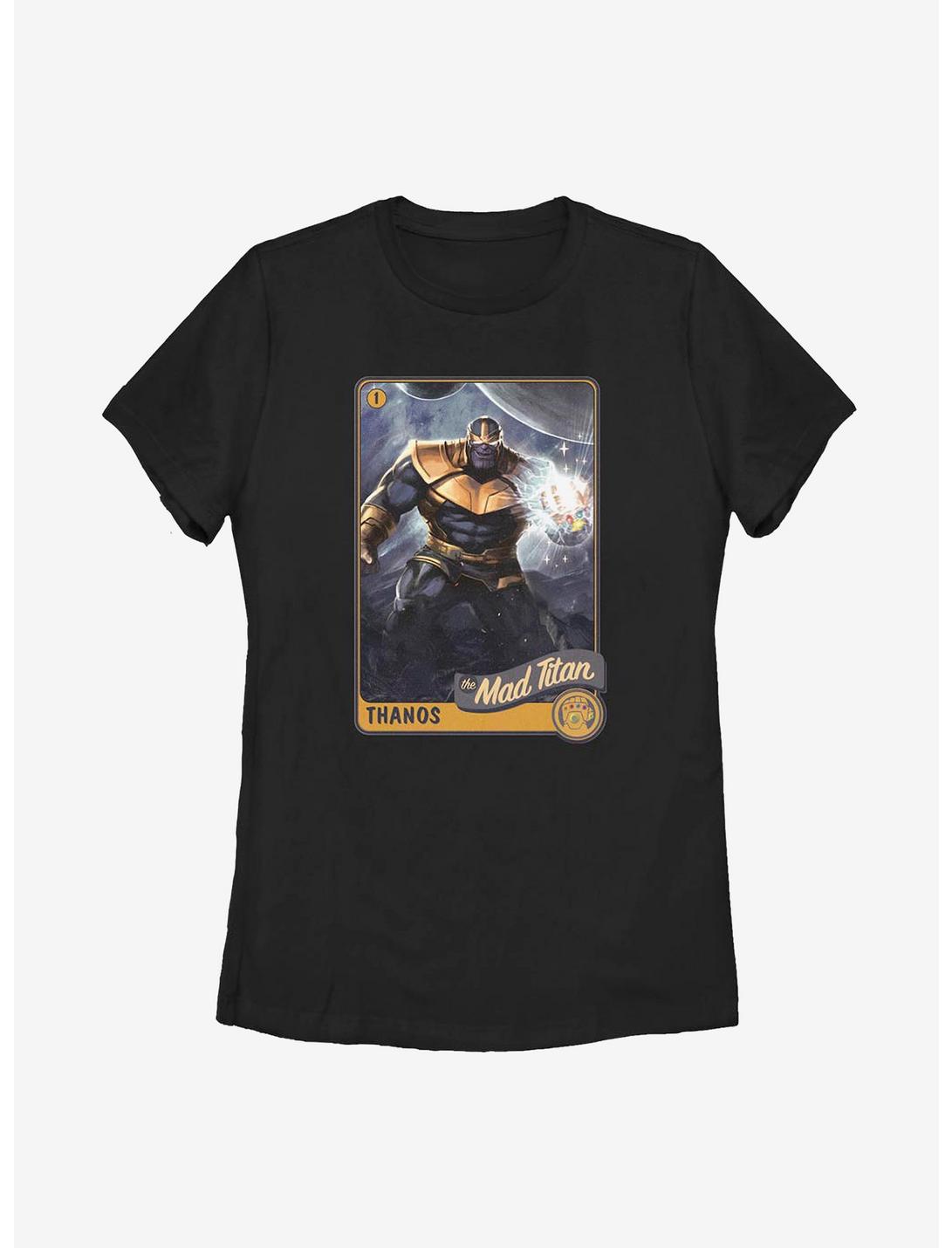 Marvel Avengers Titan Card Womens T-Shirt, BLACK, hi-res