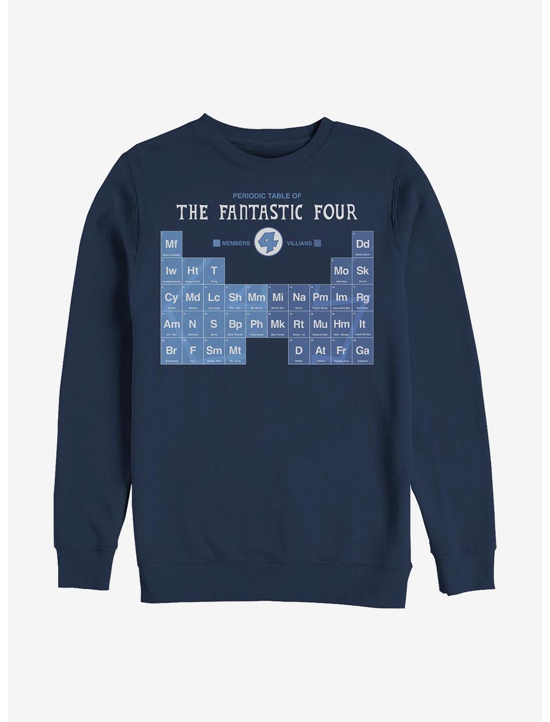 Marvel Fantastic Four Periodic FF Sweatshirt, NAVY, hi-res
