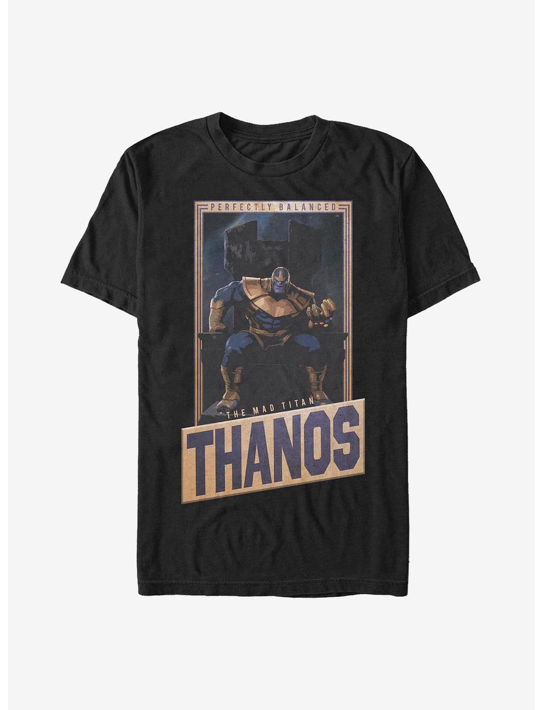 Marvel Avengers Perfectly Balanced Thanos T-Shirt, BLACK, hi-res