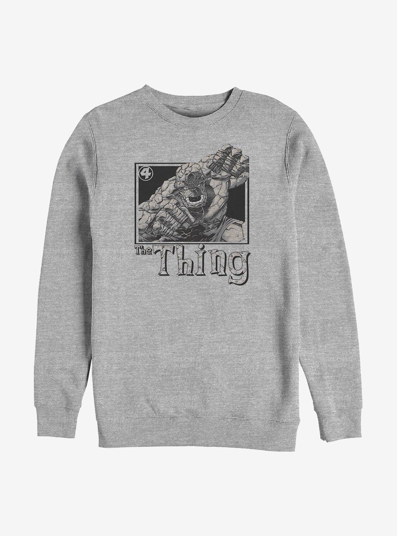 Marvel Fantastic Four Thing Pose Sweatshirt, ATH HTR, hi-res