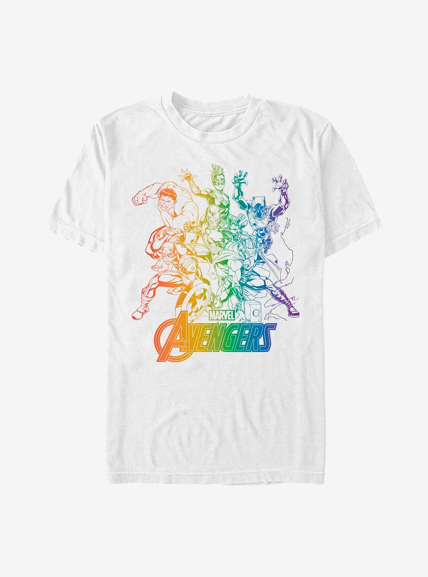 Marvel Avengers Rainbow Avengers T-Shirt, , hi-res