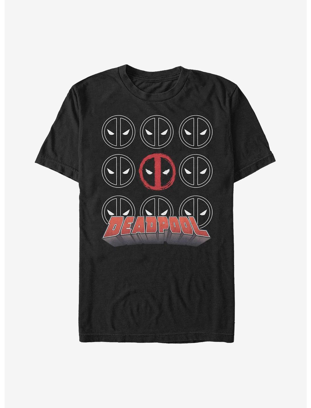 Marvel Deadpool Icon Stack T-Shirt, BLACK, hi-res