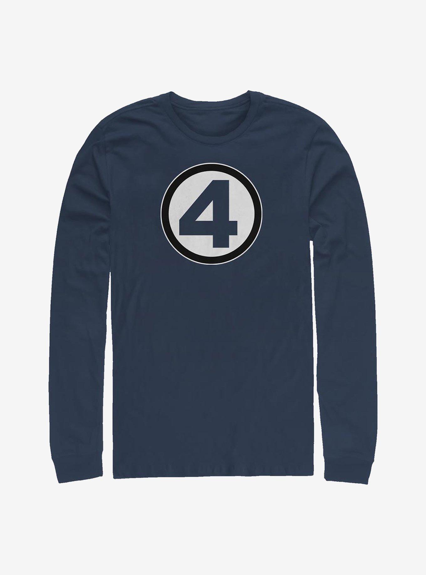 Marvel Fantastic Four Classic Costume Long-Sleeve T-Shirt - BLUE