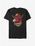 Marvel Deadpool Gold Plated T-Shirt, BLACK, hi-res