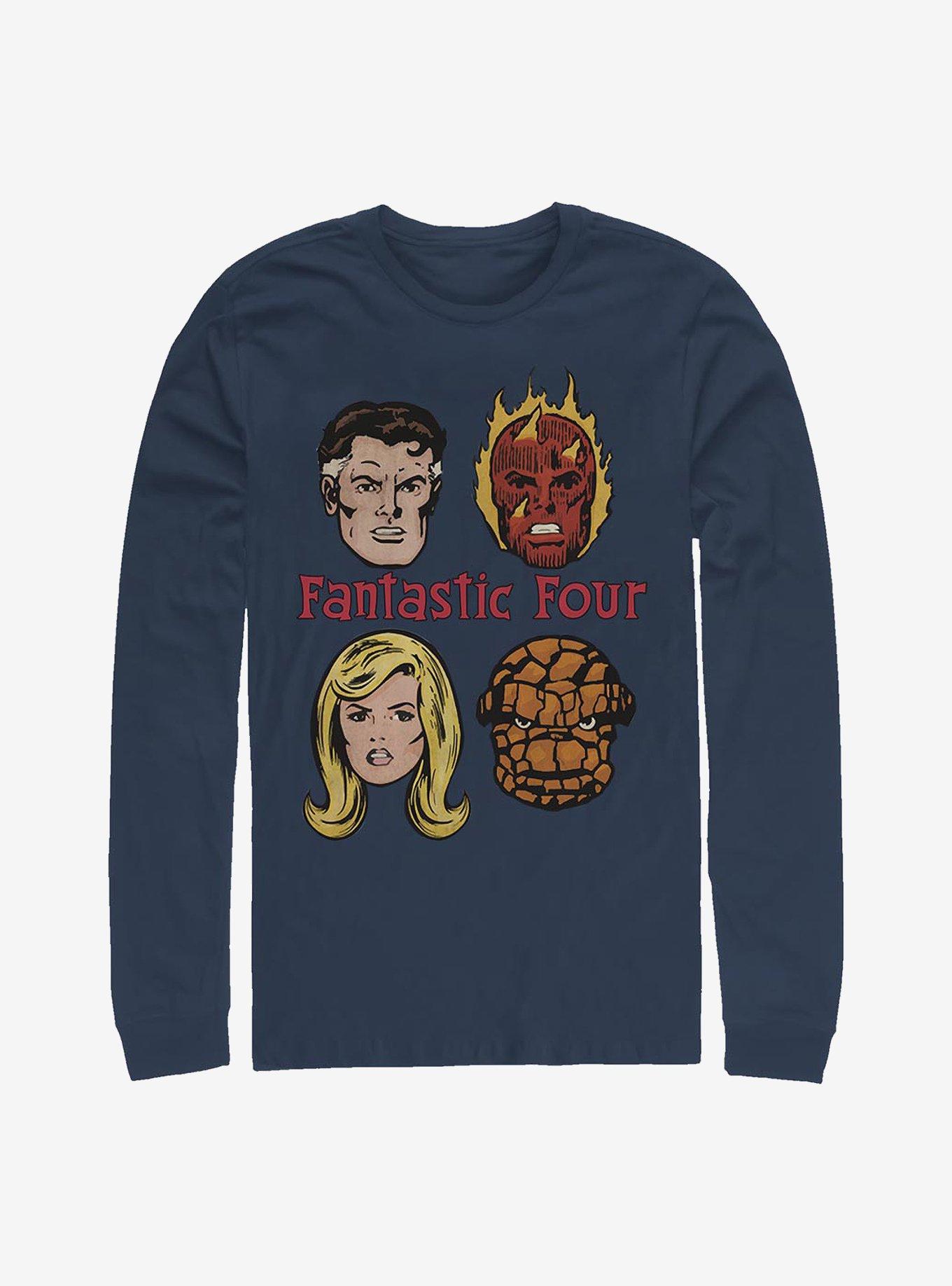 Marvel Fantastic Four IconsLong-Sleeve T-Shirt, NAVY, hi-res