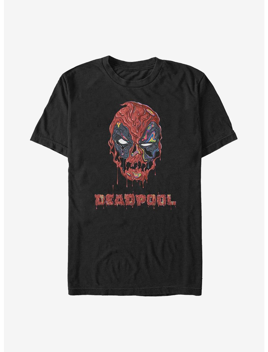 Marvel Deadpool Melting Deadpool T-Shirt, BLACK, hi-res