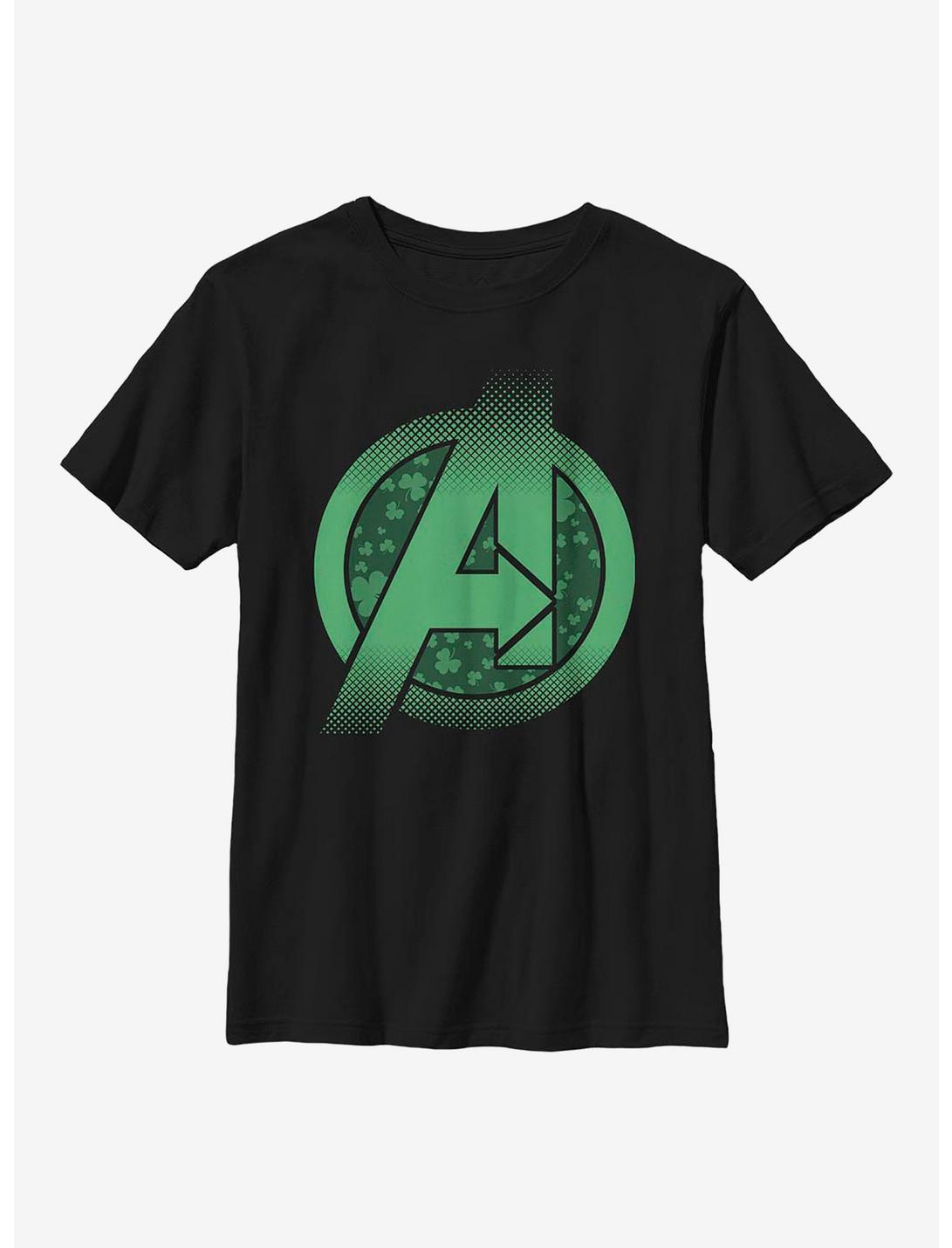 Marvel Avengers Lucky A Youth T-Shirt, BLACK, hi-res