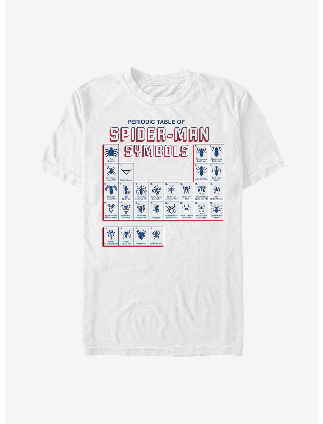 Marvel Spider-Man Spider Icons T-Shirt, WHITE, hi-res