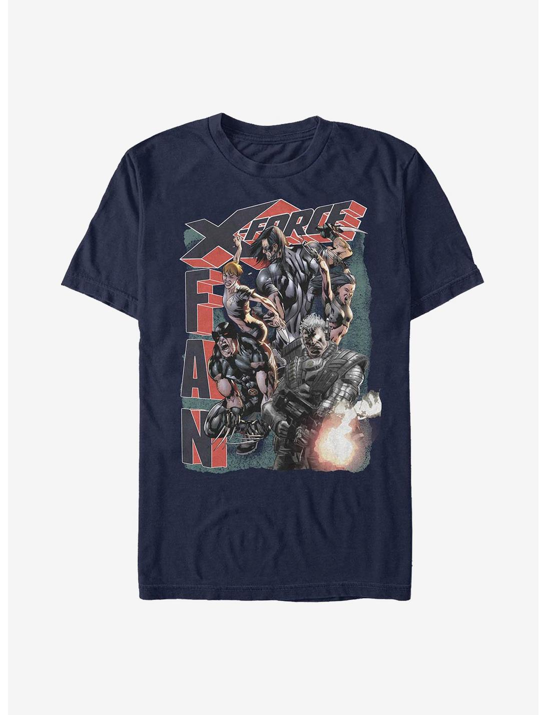 Marvel Deadpool X Force Fan T-Shirt, NAVY, hi-res