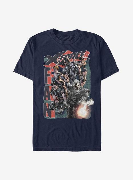 Marvel Deadpool X Force Fan T-Shirt - BLUE | BoxLunch