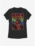 Marvel Deadpool Believe Rainbow Womens T-Shirt, BLACK, hi-res
