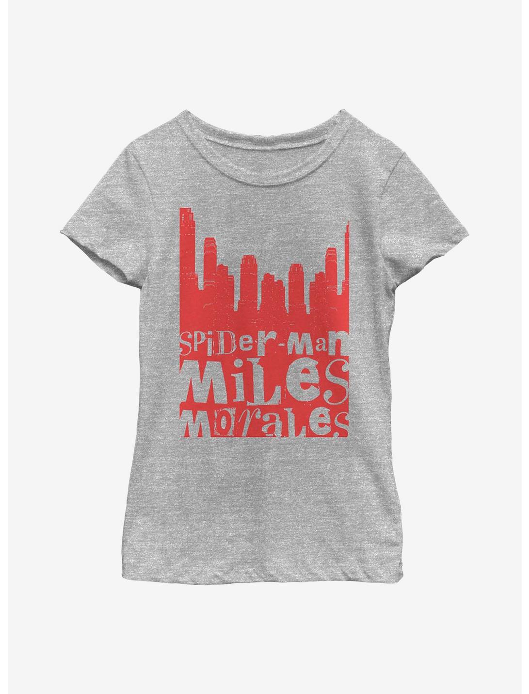 Marvel Spider-Man Miles Morales City Youth Girls T-Shirt, ATH HTR, hi-res