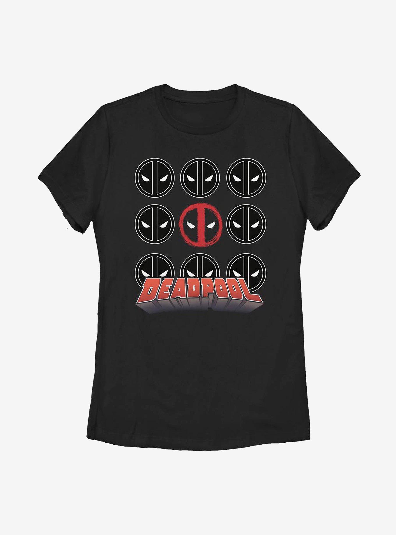 Marvel Deadpool Icon Stack Womens T-Shirt, , hi-res
