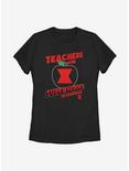 Marvel Black Widow Teachers Are Superheroes Womens T-Shirt, BLACK, hi-res