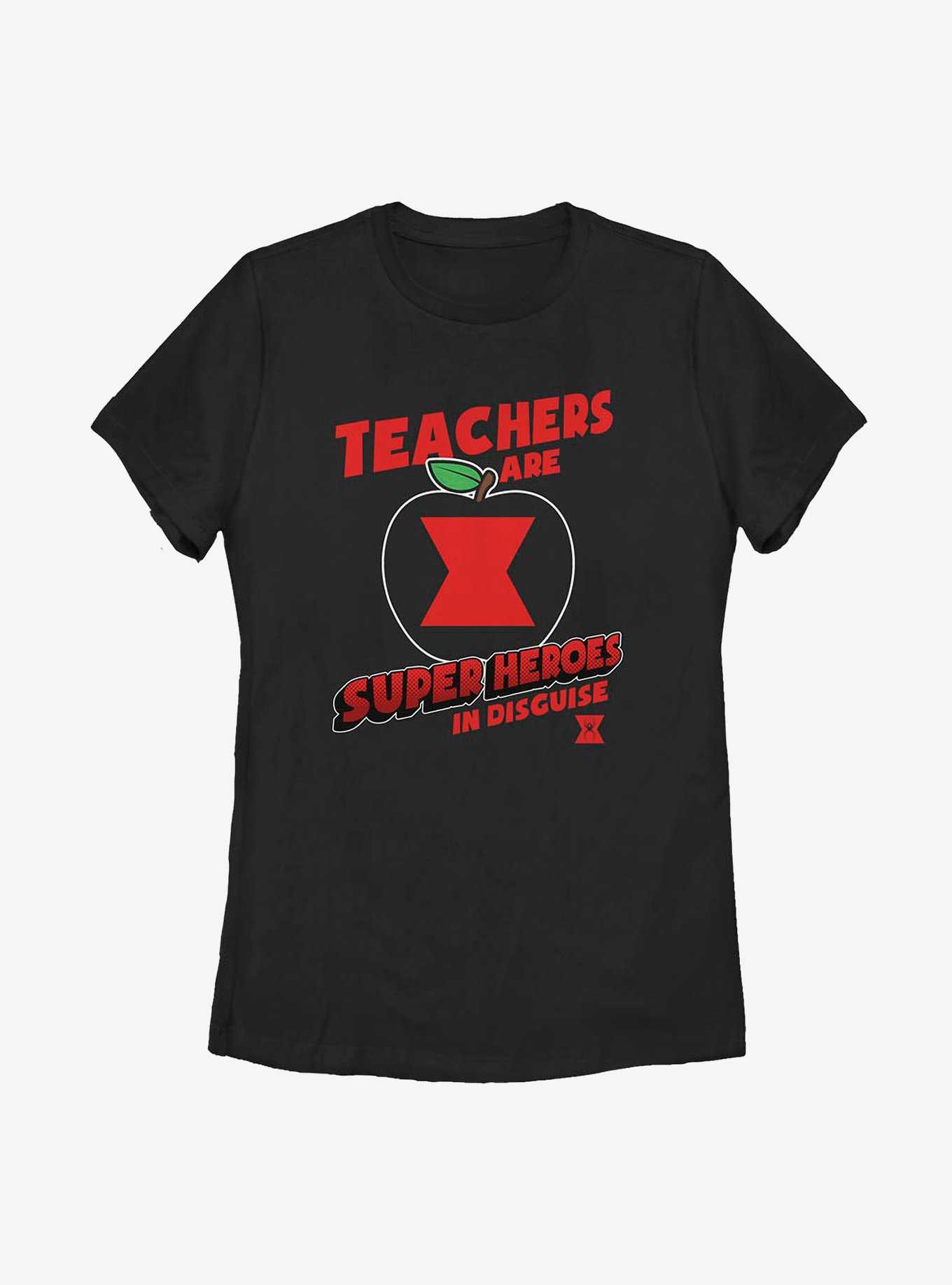 Marvel Black Widow Teachers Are Superheroes Womens T-Shirt, , hi-res