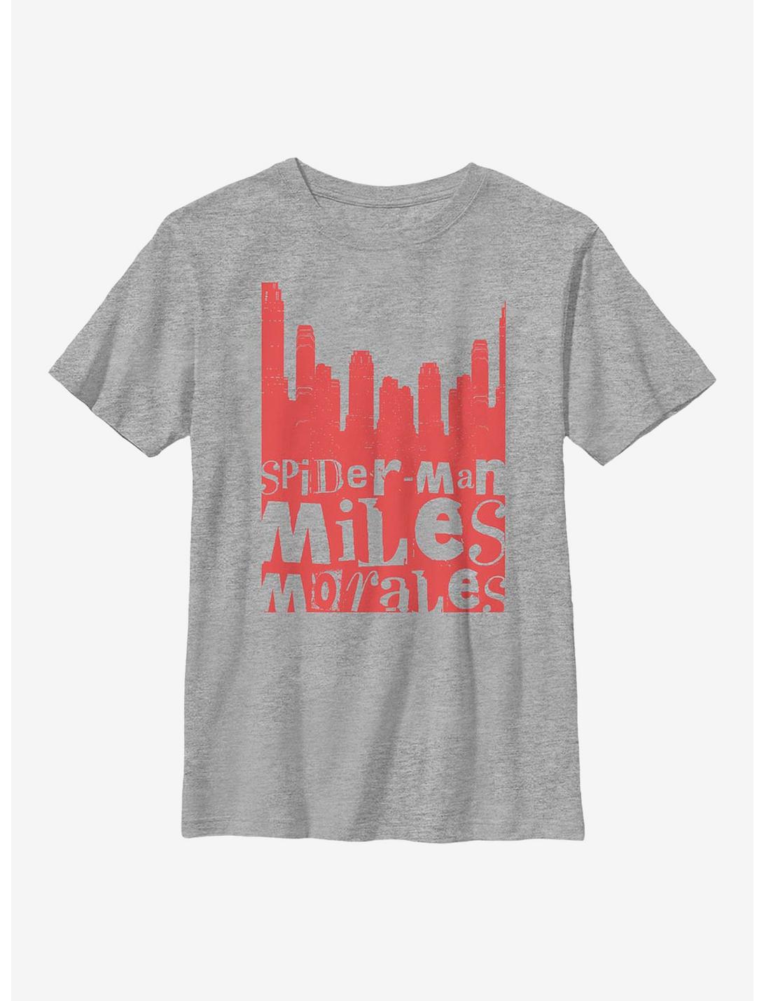 Marvel Spider-Man Miles Morales City Youth T-Shirt, ATH HTR, hi-res