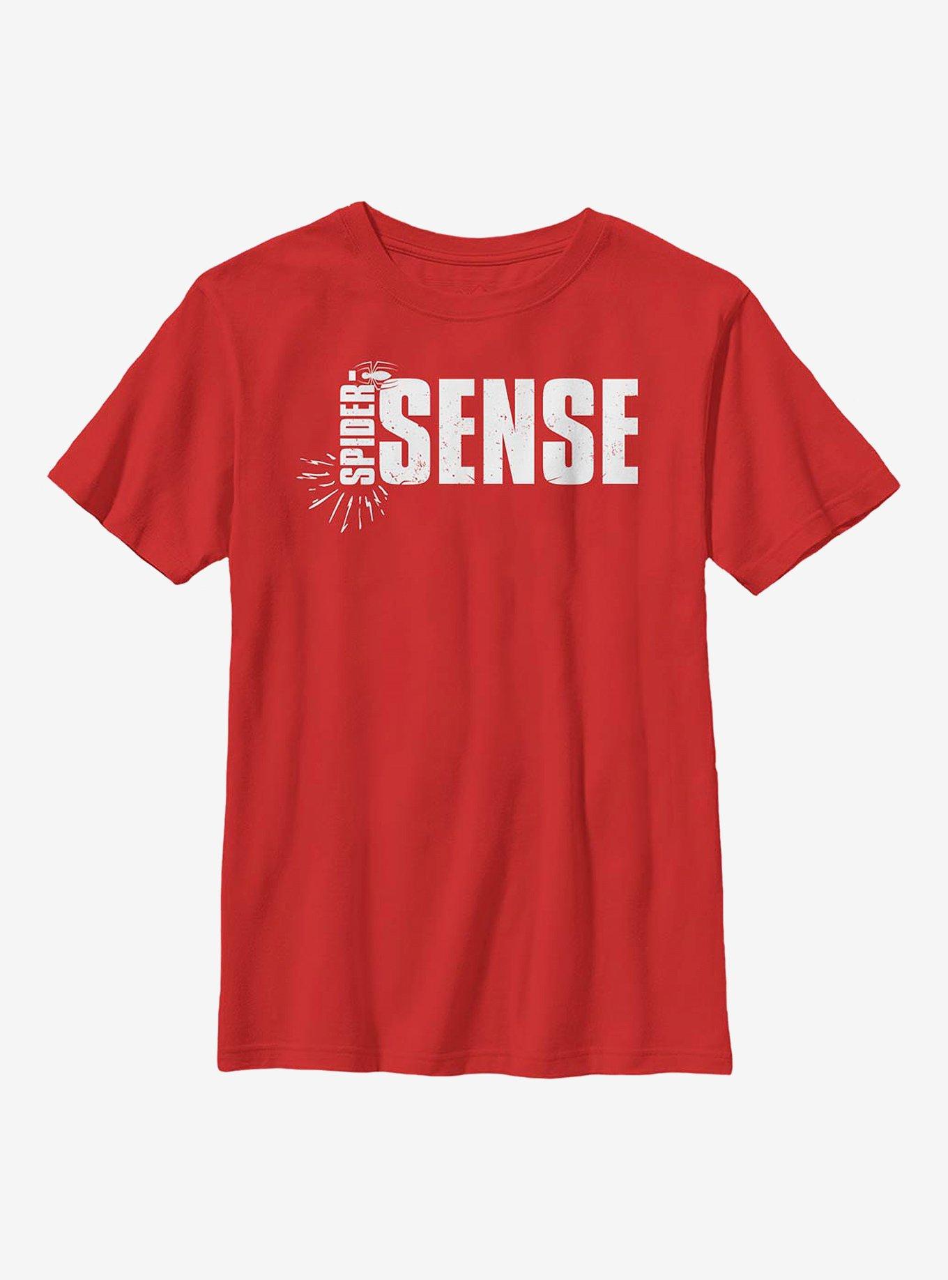 Marvel Spider-Man Spider Sensitive Youth T-Shirt, RED, hi-res view 1