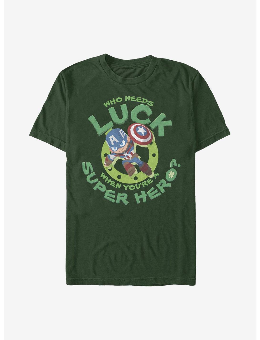 Marvel Captain America Super America Luck T-Shirt, FOREST GRN, hi-res