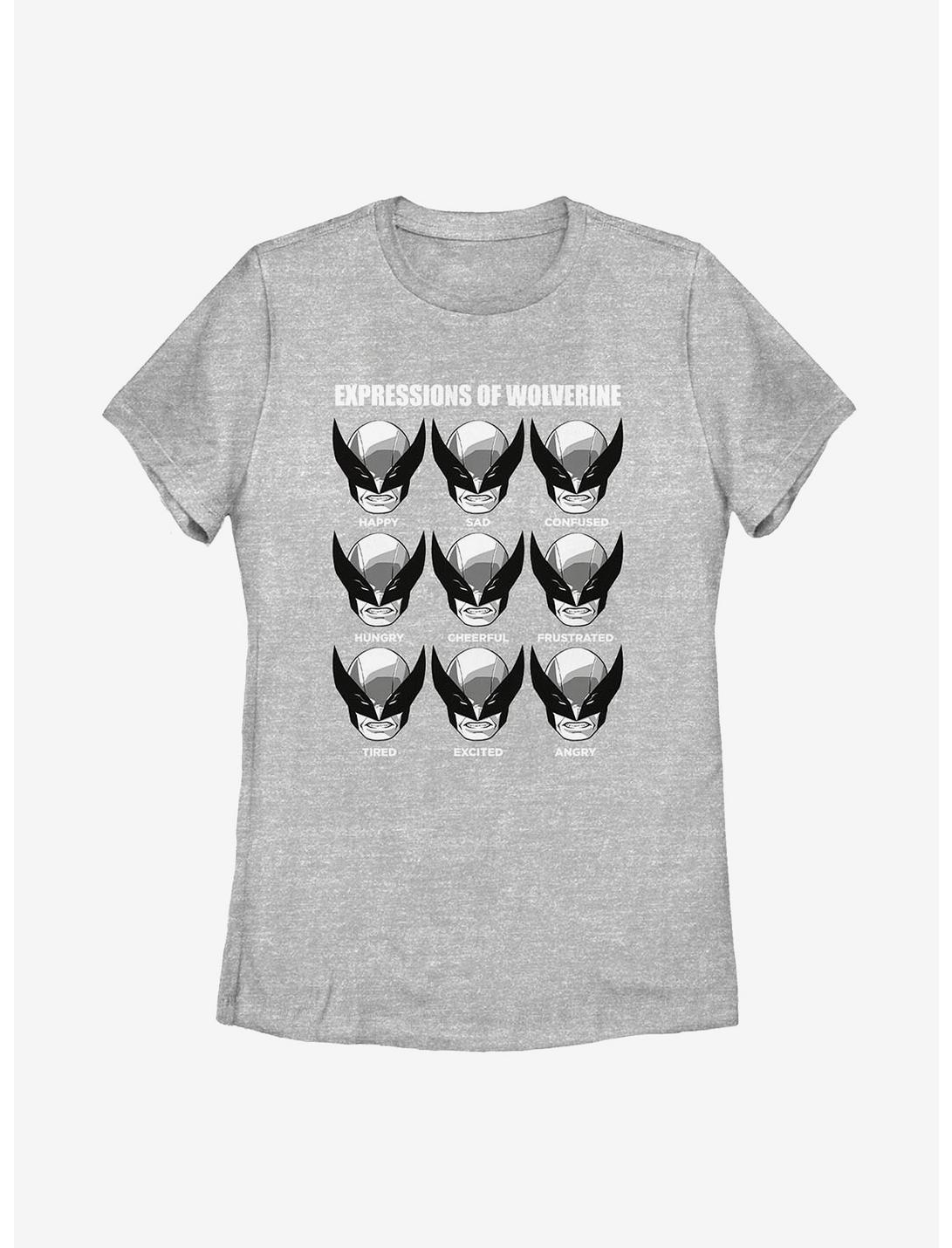 Marvel Wolverine Expressions Womens T-Shirt, ATH HTR, hi-res