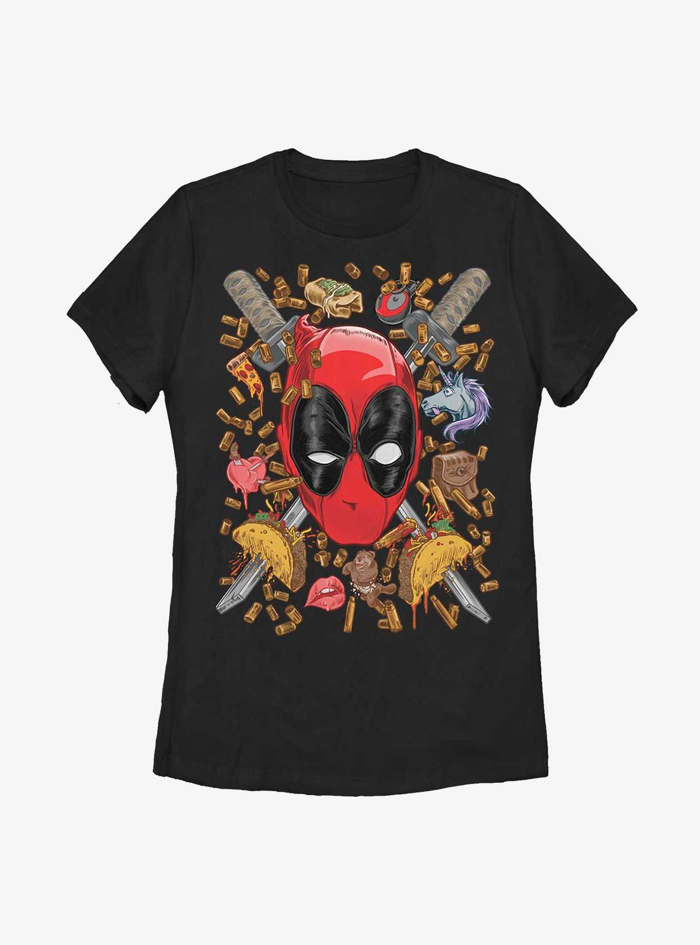 Marvel Deadpool Shells And Tacos Womens T-Shirt, , hi-res