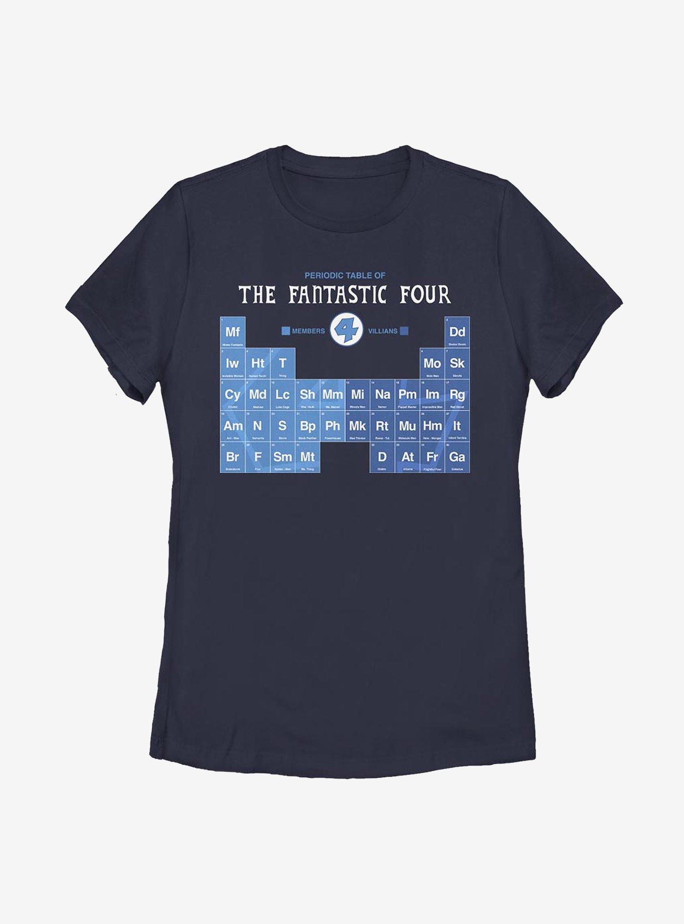 Marvel Fantastic Four Periodic FF Womens T-Shirt, , hi-res