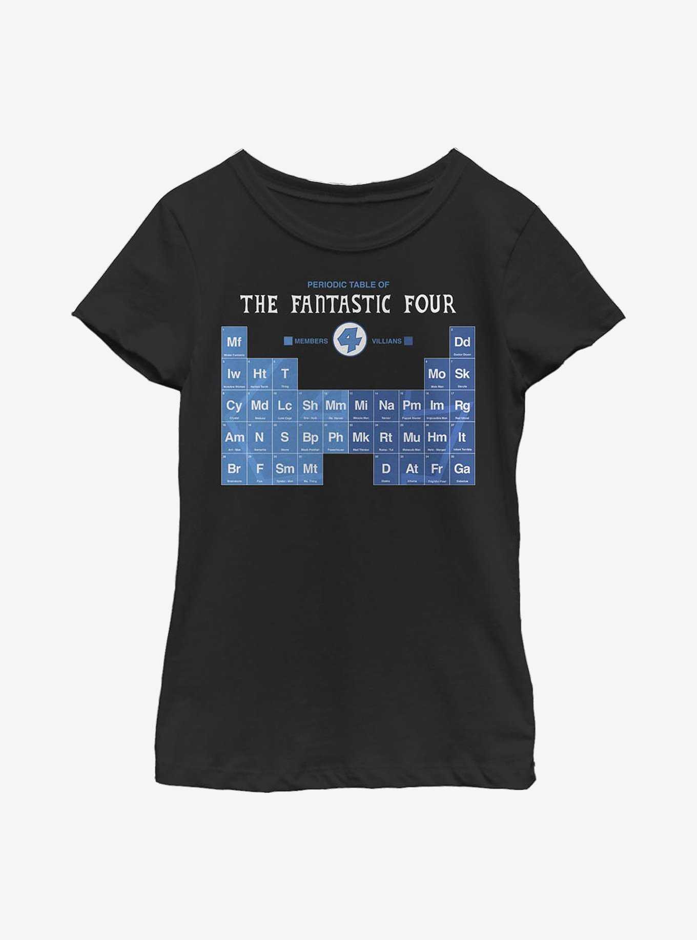 Marvel Fantastic Four Periodic FF Youth Girls T-Shirt, , hi-res