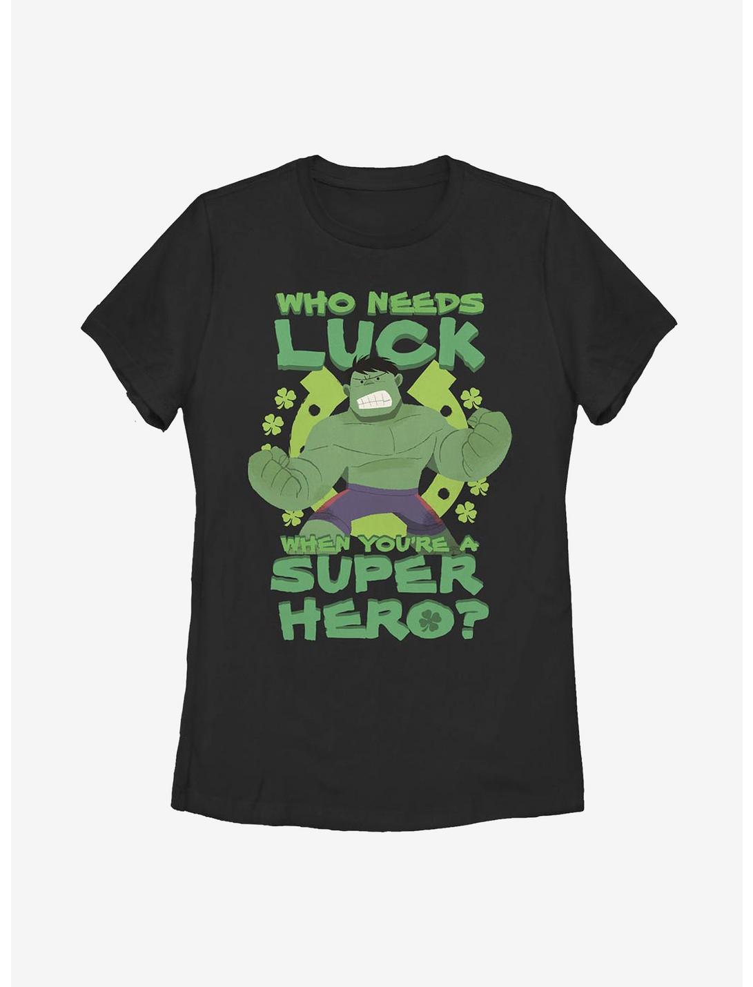 Marvel Hulk Super Hulk Luck Womens T-Shirt, BLACK, hi-res