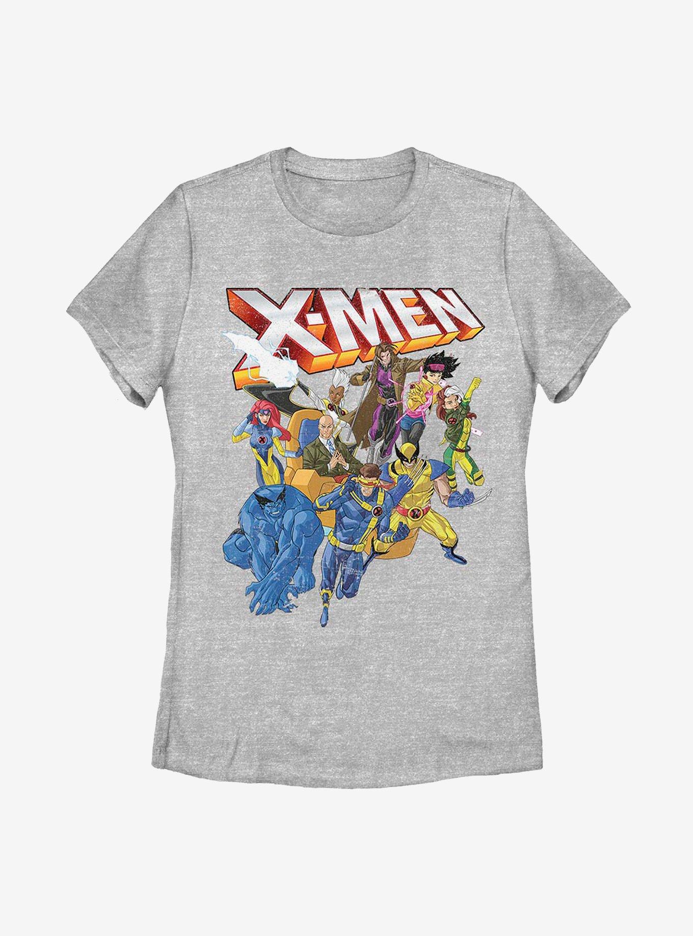 Marvel X-Men Distressed Goup Shot Womens T-Shirt, , hi-res