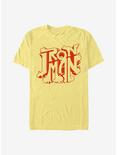 Marvel Iron Man Decor Logo T-Shirt, BANANA, hi-res