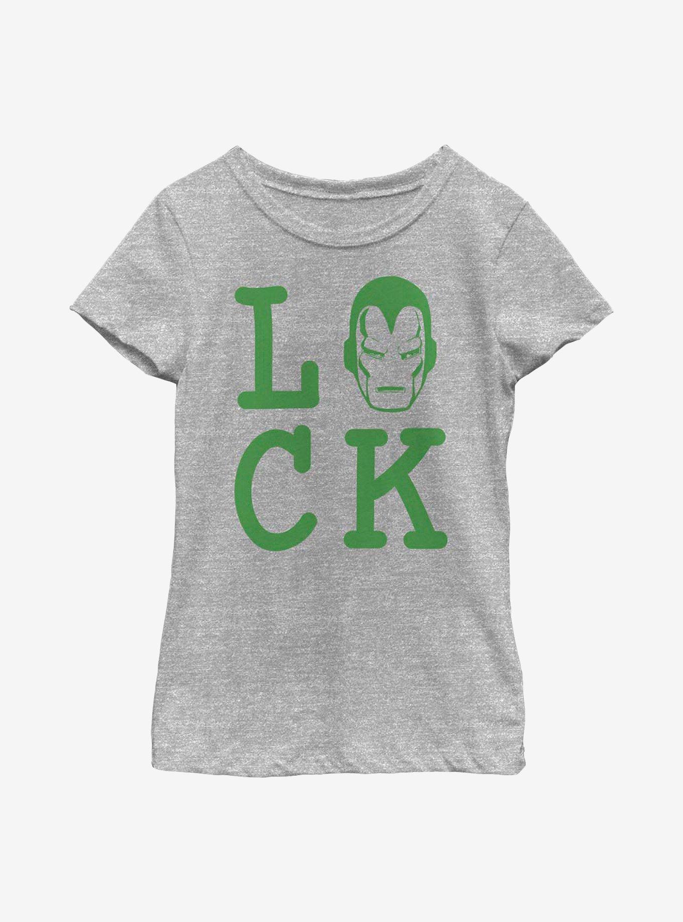 Marvel Iron Man Iron Luck Youth Girls T-Shirt, , hi-res
