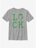 Marvel Iron Man Iron Luck Youth T-Shirt, ATH HTR, hi-res
