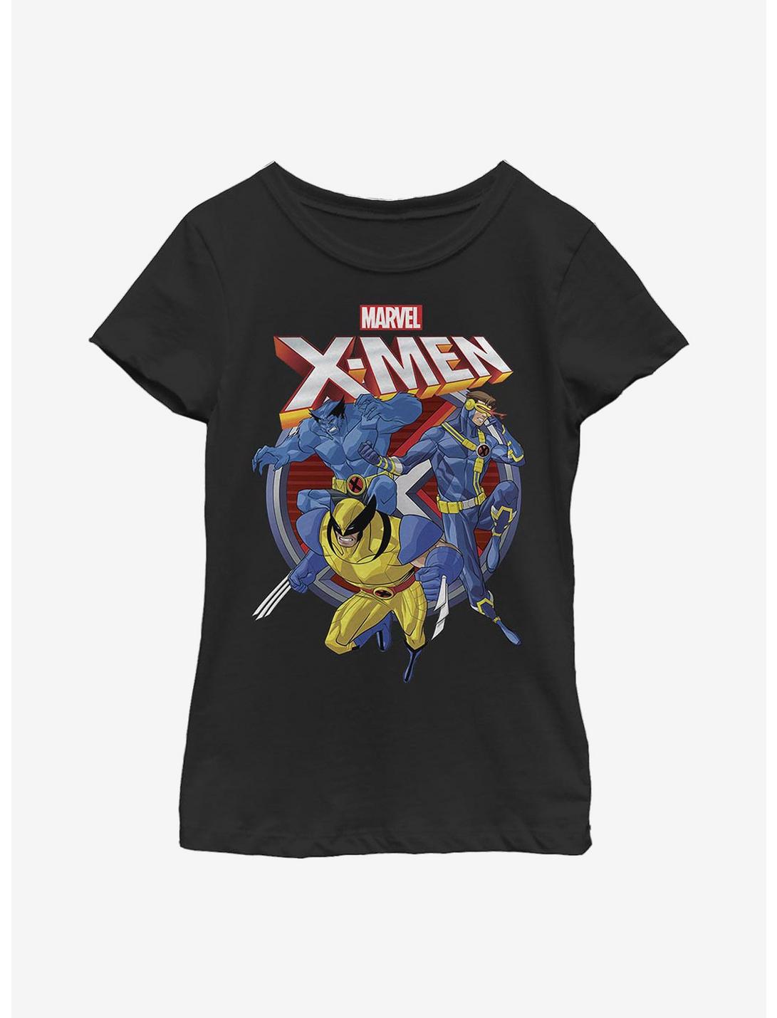 Marvel X-Men Duo Youth Girls T-Shirt, BLACK, hi-res