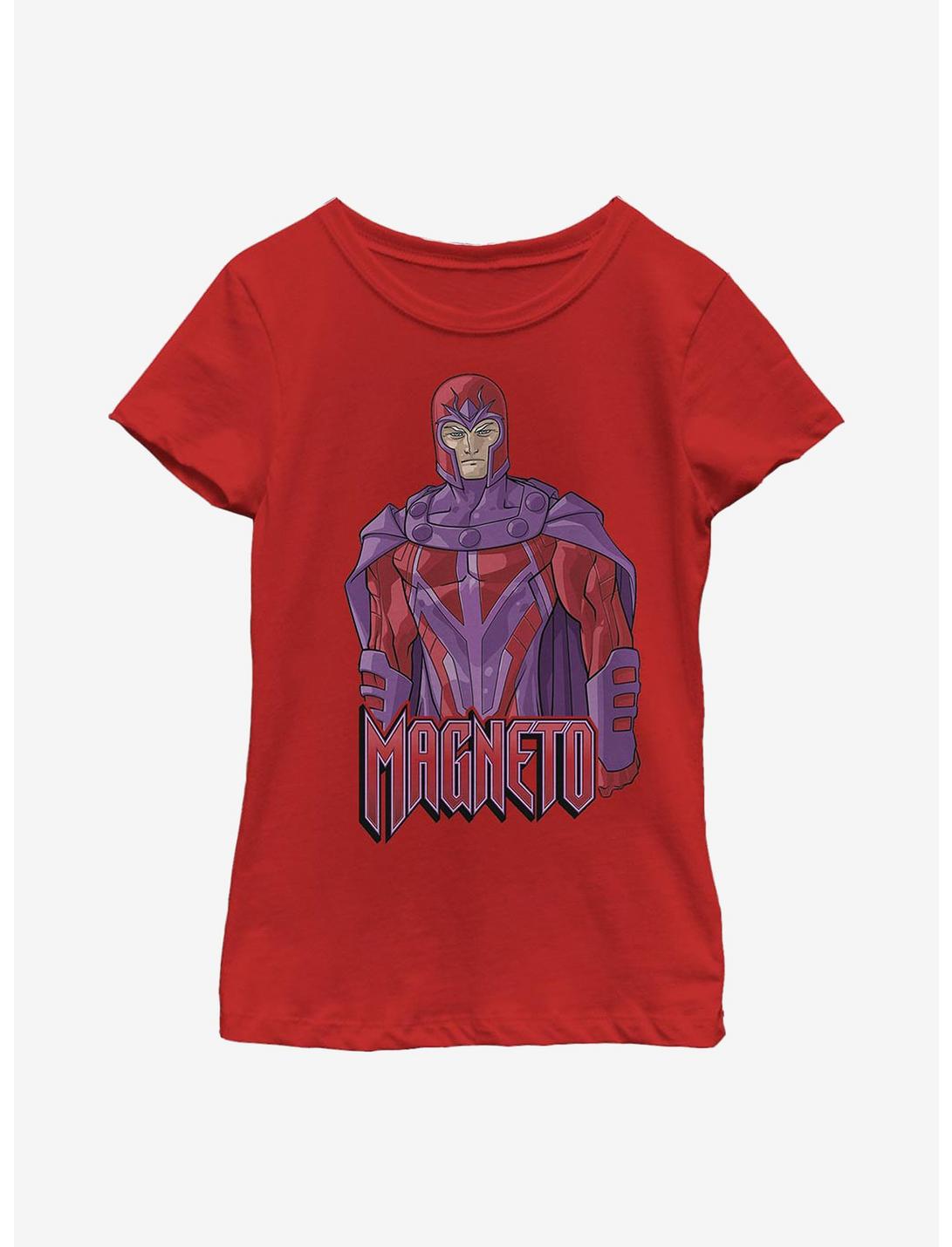 Marvel X-Men Magneto Panels Youth Girls T-Shirt, RED, hi-res