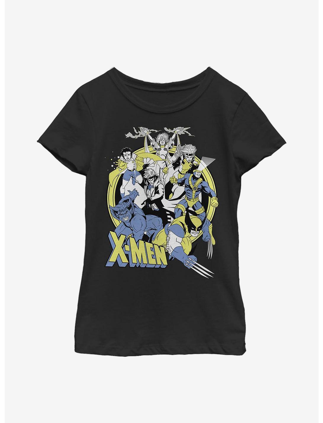 Marvel X-Men Vintage X-Men Youth Girls T-Shirt, BLACK, hi-res